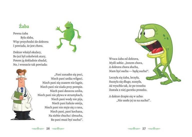 Urokliwe strofy: Wiersz o żabce w poetyckim świecie natury