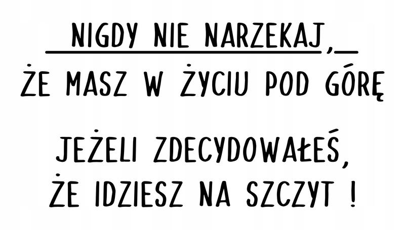 Motywacyjne hasła do wnętrz