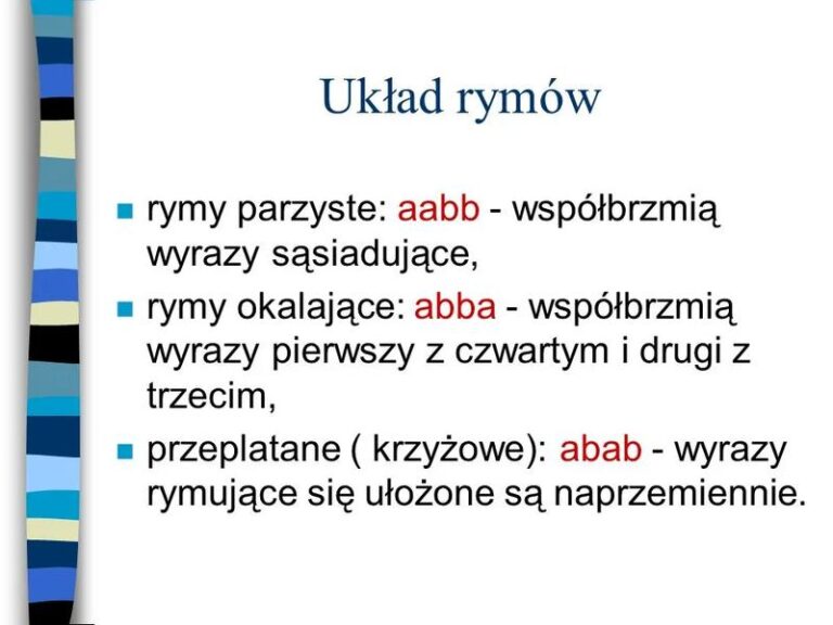 Rymy w wierszu – ich rola i znaczenie w poezji