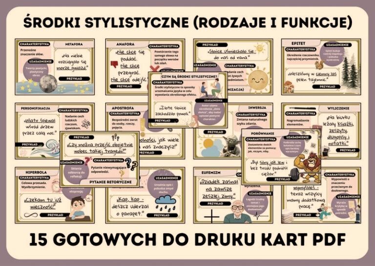 Jak odnaleźć środki stylistyczne w wierszu na lekcjach polskiego w klasie 6?
